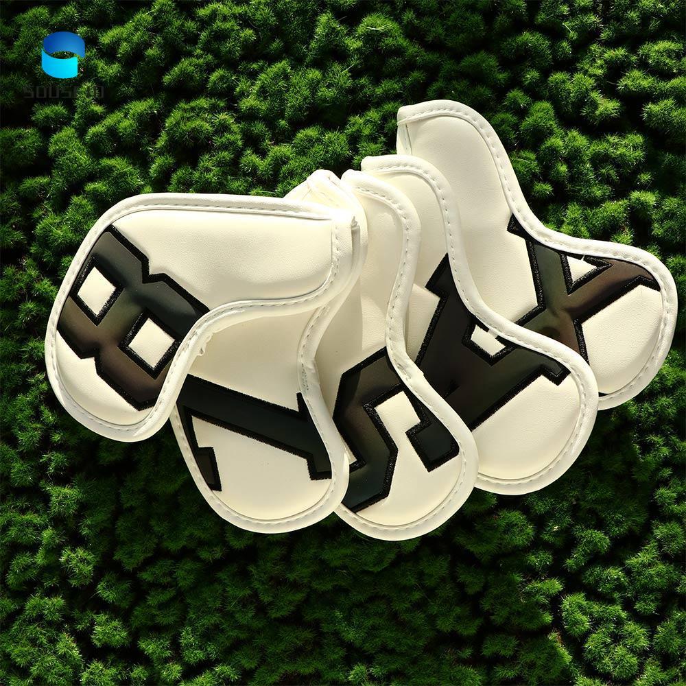 Taylormade Iron Cover Set Bộ 6 Cái - Áo Da PU Cao Cấp Cho Gậy Golf