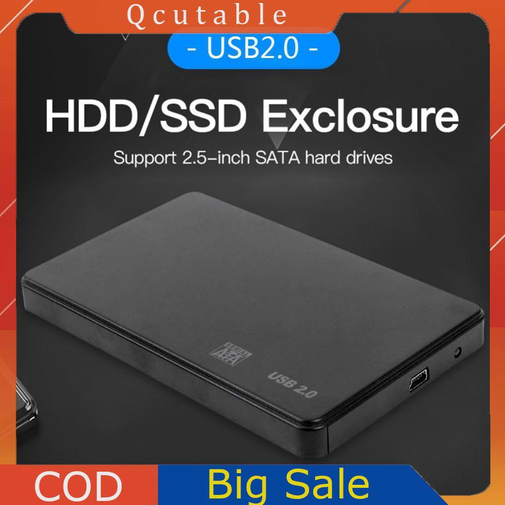 Hộp đựng nhựa 3TB USB 2.0 / 3.0 2.5 inch SATA SSD HDD Hộp di động