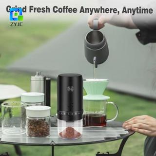 ZYJC Máy Xay Cà Phê Điện ZYJC, Máy Xay Cà Phê Sạc USB Có Thể Điều Chỉnh, Hộ Gia Đình 40 Bánh Răng Không Dây Tiết Kiệm Nhân Công Cà Phê Bean Mill Cắm Trại