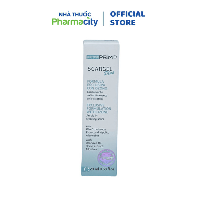 Gel dưỡng da DOTTORPRIMO Scargel Plus hỗ trợ mờ sẹo (Tuýp 20ml)