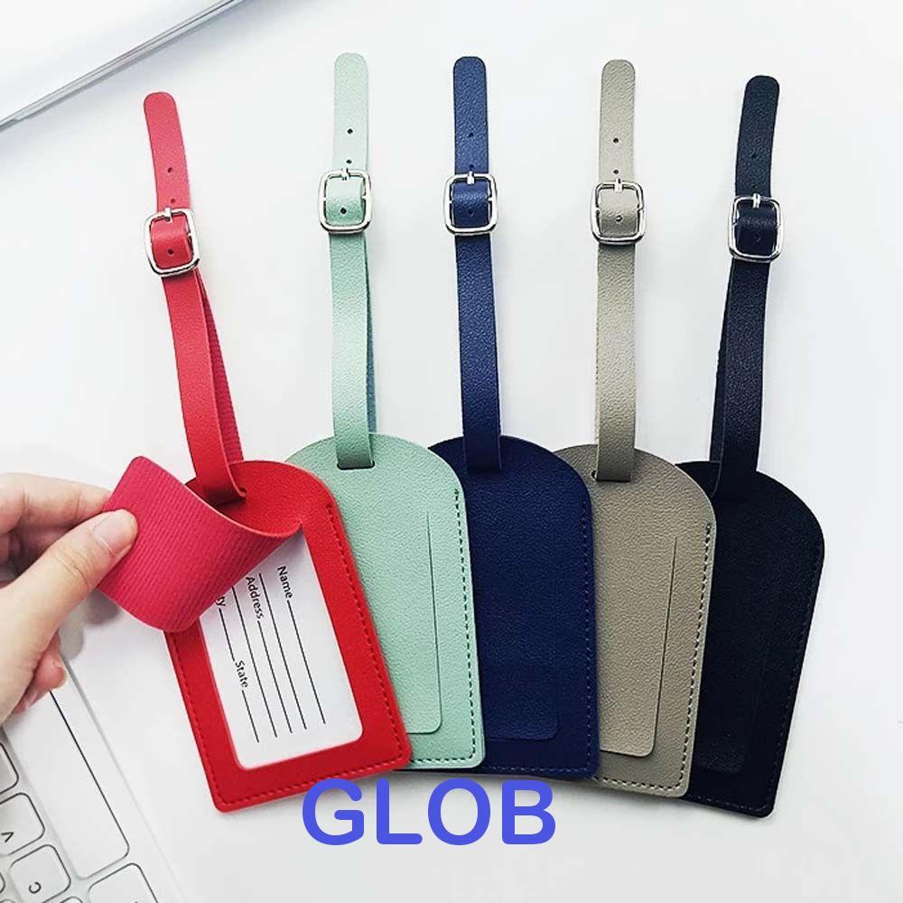 Thẻ hành lý GLOB Soft Holiday Travel Airplane Check-in Da PU Boarding Pass