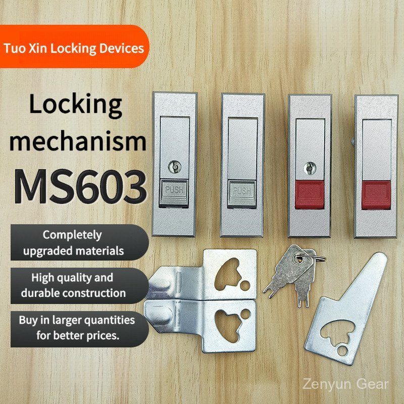 Khóa bật nút MS603-1-2, Khóa cửa tủ hộp phân phối MS720, Khóa kế hoạch hộp thư MS903-1-2