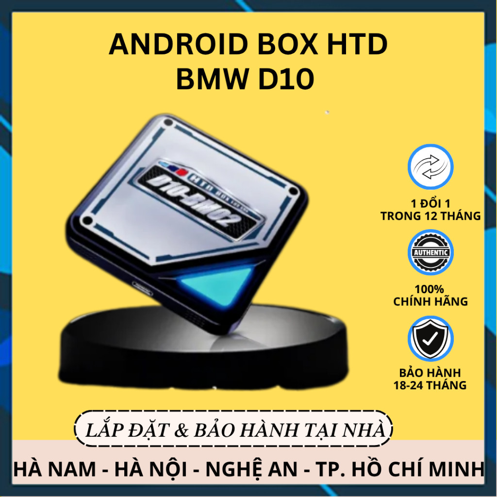 [Hàng mới về] Android Box HTD  BMW D10 - BM02 Thế Hệ Mới Dành Riêng Cho BMW - Bảo Hành 2 Năm
