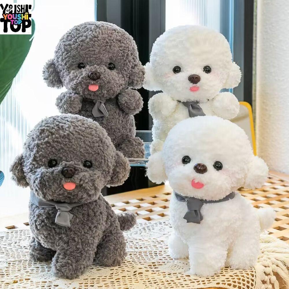 YOUSHI TOP Bichon Frise Búp bê ngủ sang trọng Trang trí nhà đáng yêu