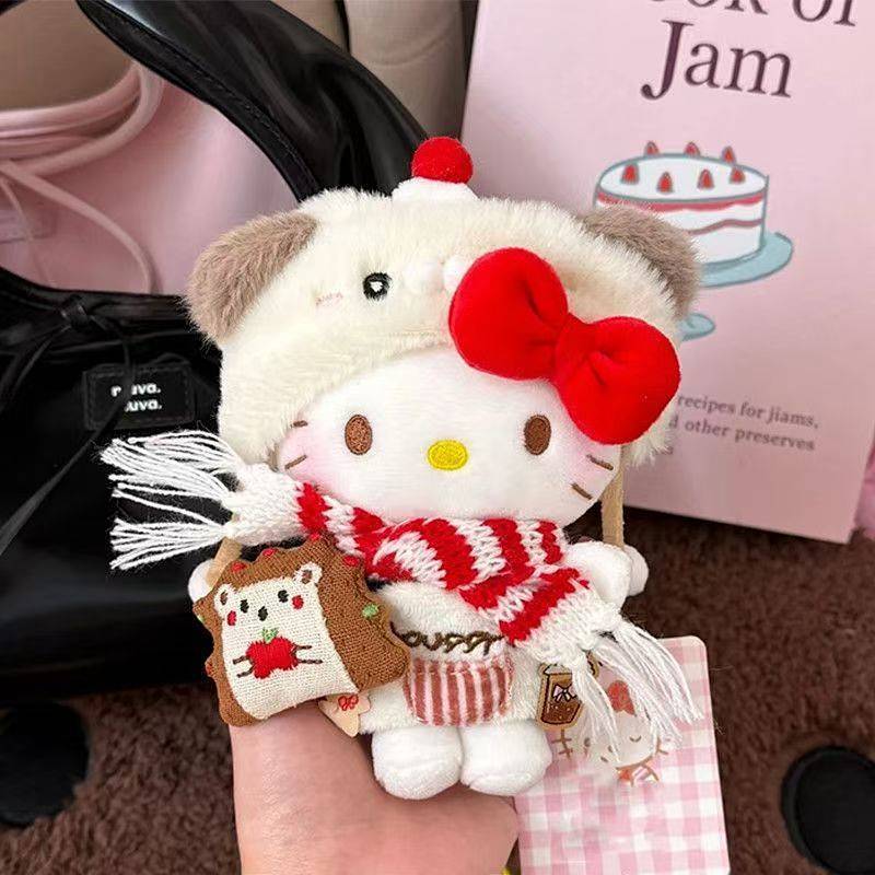 Hellokitty Winter Puppy Set Modeling Wangwang Festival Birthday Gift for Girls Car FZKn