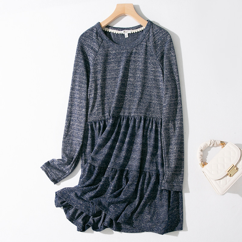 H33-3 Bộ Quần Áo Nữ Mùa Thu Dáng Chữ A Ôm Body, Thiết Kế Eo Giả Rời