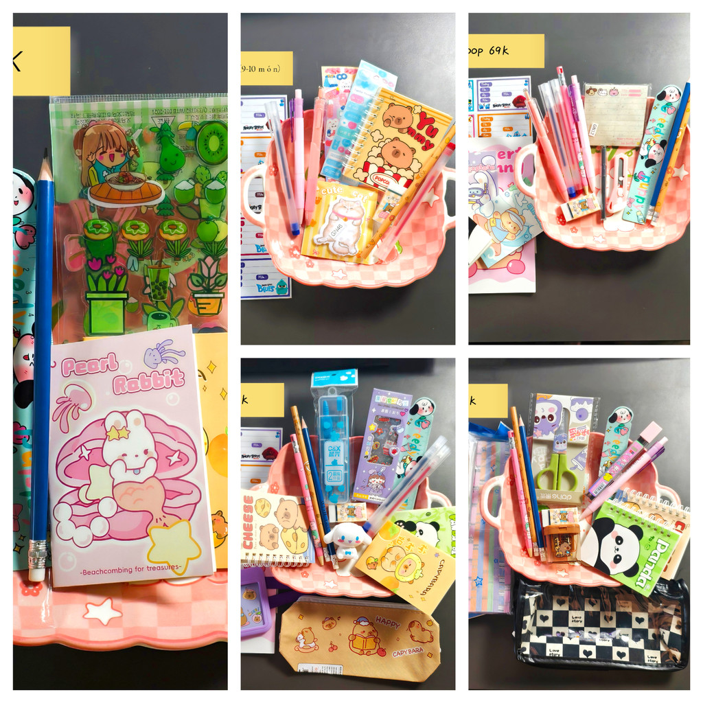 (Chỉ 29K) Lucky scoop - Mystery Scoop Set Quà Tặng Sinh Nhật, Back To School dễ thương cho học sinh,