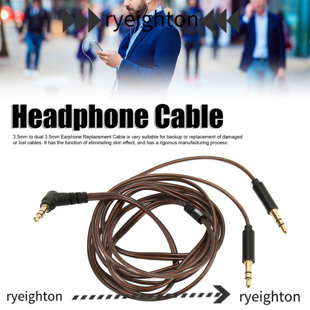 Dây nam Jack cắm 3,5 mm sang kép RYEIGHTON, Cáp nâng cấp tai nghe 1,2m bền bỉ để nâng cấp âm thanh H