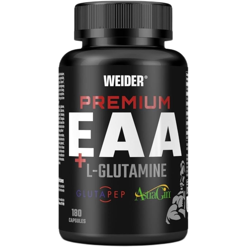 Weider Premium EAA + L-Glutamine Caps - Tất cả 9 axit amin thiết yếu - Với L-Glutamine, Glutapep Pep