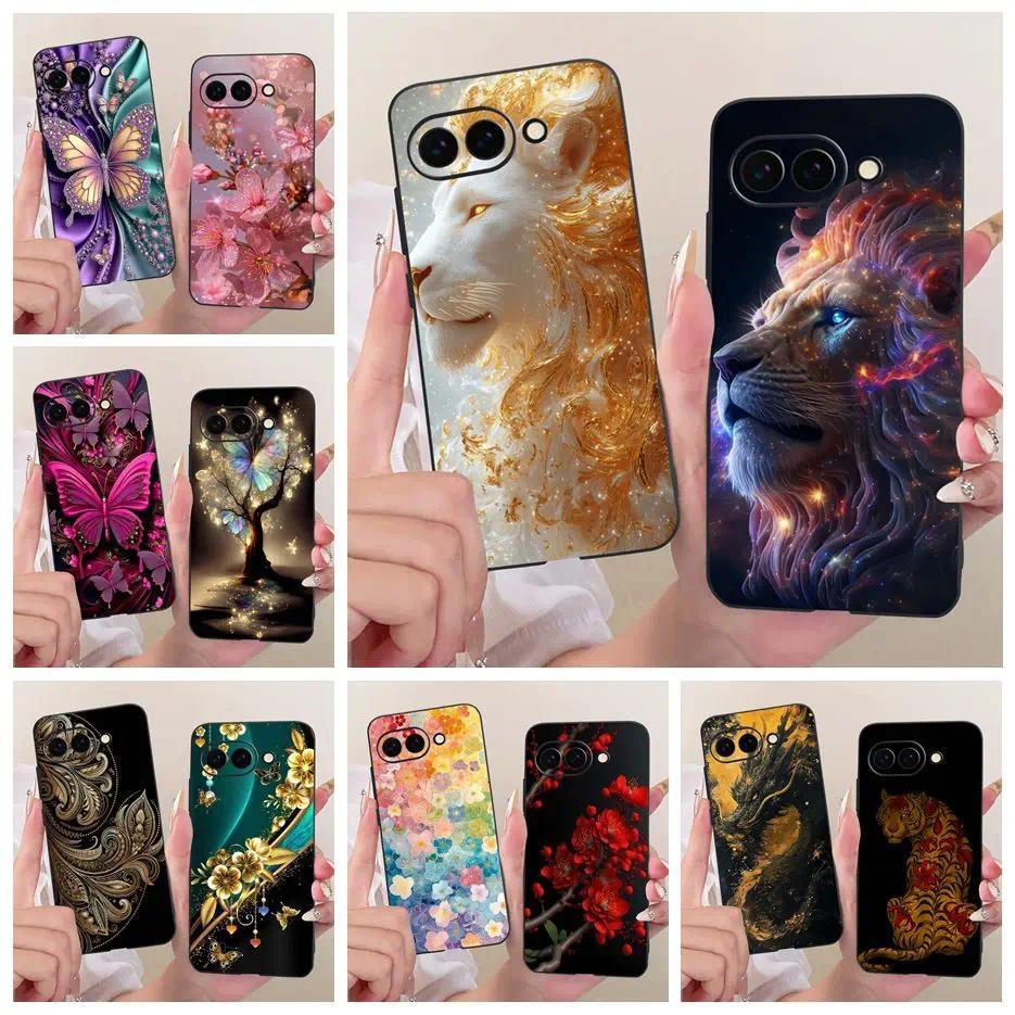 Dành Cho Google Pixel 9A Ốp Lưng Sư Tử Dễ Thương Sơn Thời Trang Vỏ Điện Thoại Silicon Mềm Cho Google