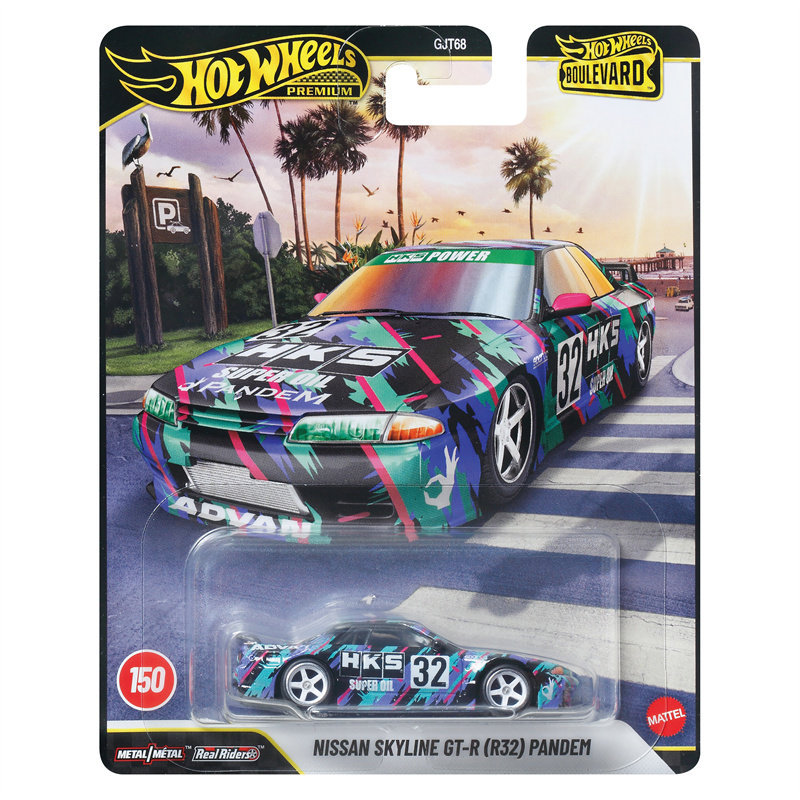 Hot Wheels GJT68 Tình Yêu Lựa Chọn Nissan GTR R32 PANDEM Xe Thể Thao hotwheels Hợp Kim Xe Mô Hình Qu