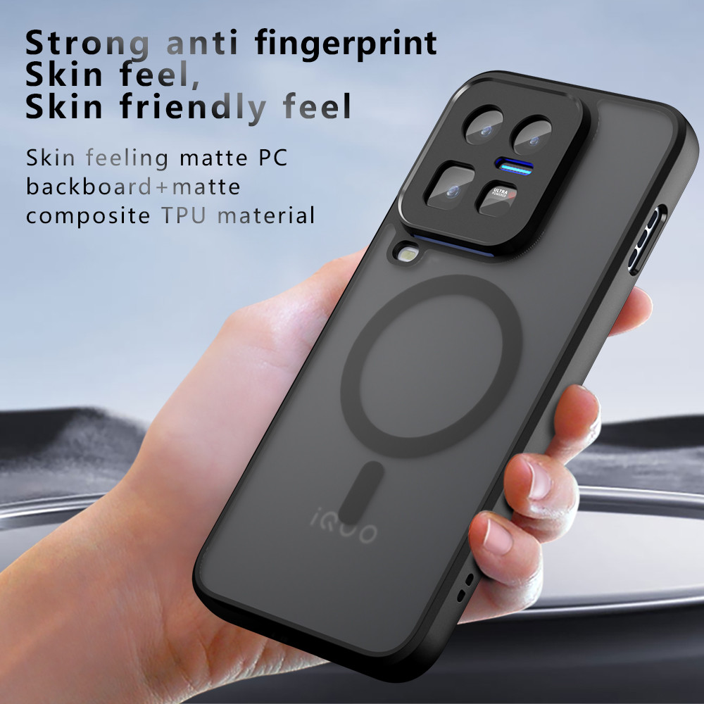 Ốp điện thoại Acrylic Matte Từ Tính Cho IQOO 15 Ultra Ốp điện thoại Trong Suốt Chống Sốc Ốp điện tho