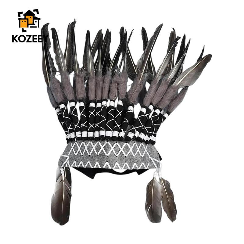 Mũ lông vũ nhân tạo Ấn Độ dành cho váy dạ hội, phù hợp lễ hội và khiêu vũ