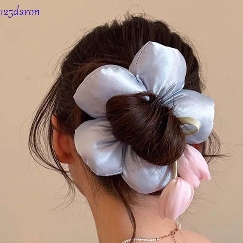 DARON1 Dây buộc tóc lớn Tulip, Dây buộc hoa co giãn ngọt ngào, Dây buộc tóc bằng vải cá tính Dây buộ