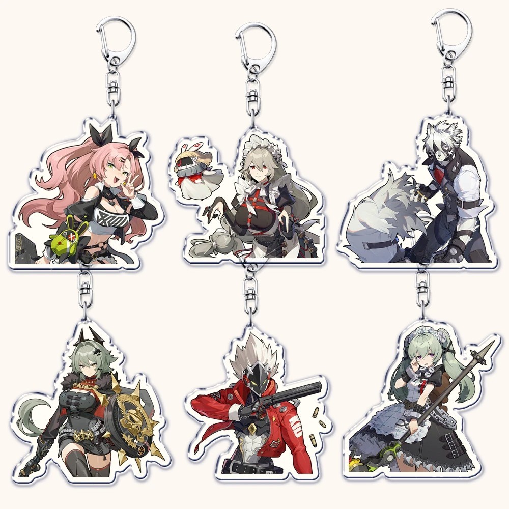 Móc khóa Zenless Zone Zero ZZZ mica acrylic in hình Ellen Joe Billy Nicole Jane Doe Lycaon phụ kiện 