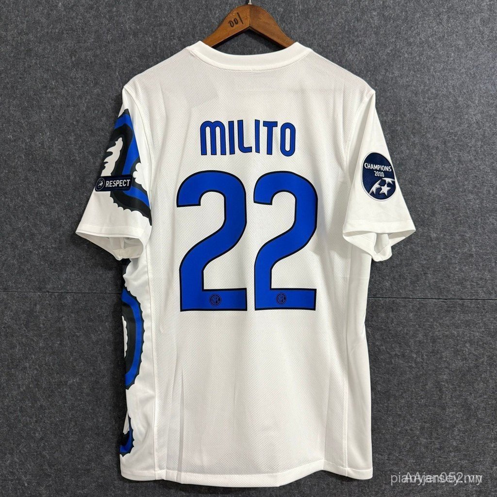 2010-11 Áo thun bóng đá ngắn tay Inter Milan Retro Jersey tùy chỉnh