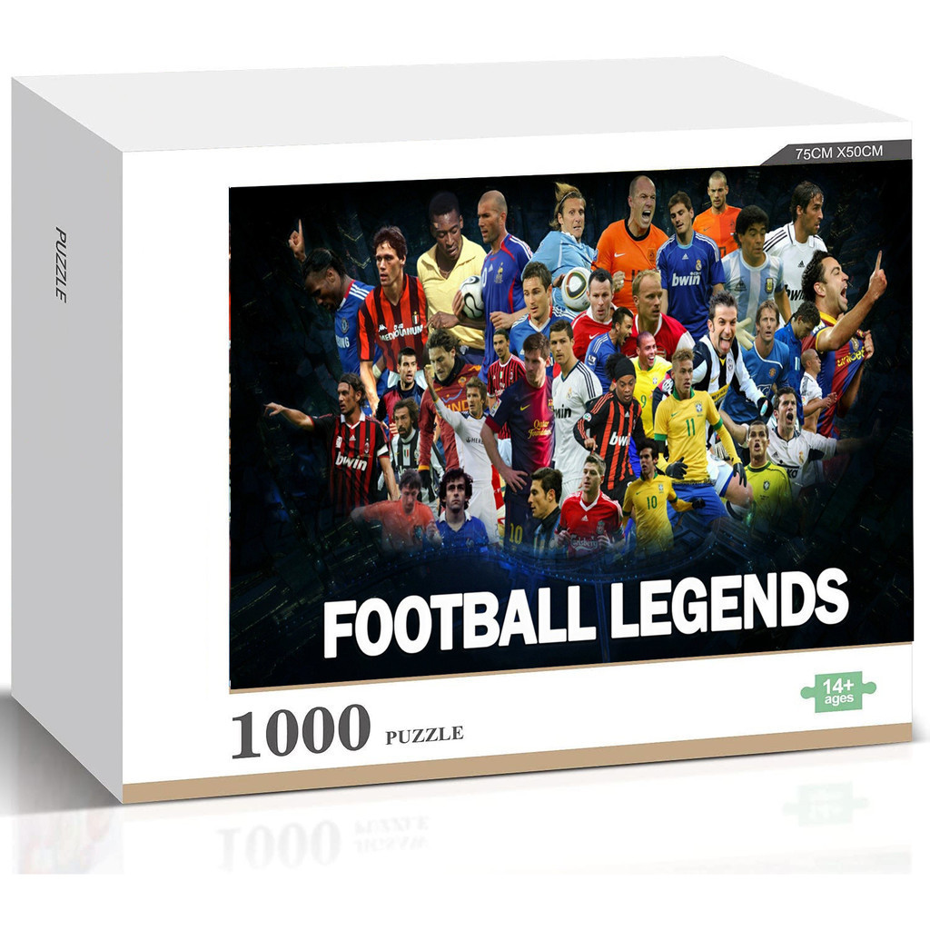 Bóng Đá Ronaldo Nazario Paolo Maldini Iker Casillas Anime 1000 Chiếc Bằng Gỗ Ghép Hình Nhiều Màu Sắc