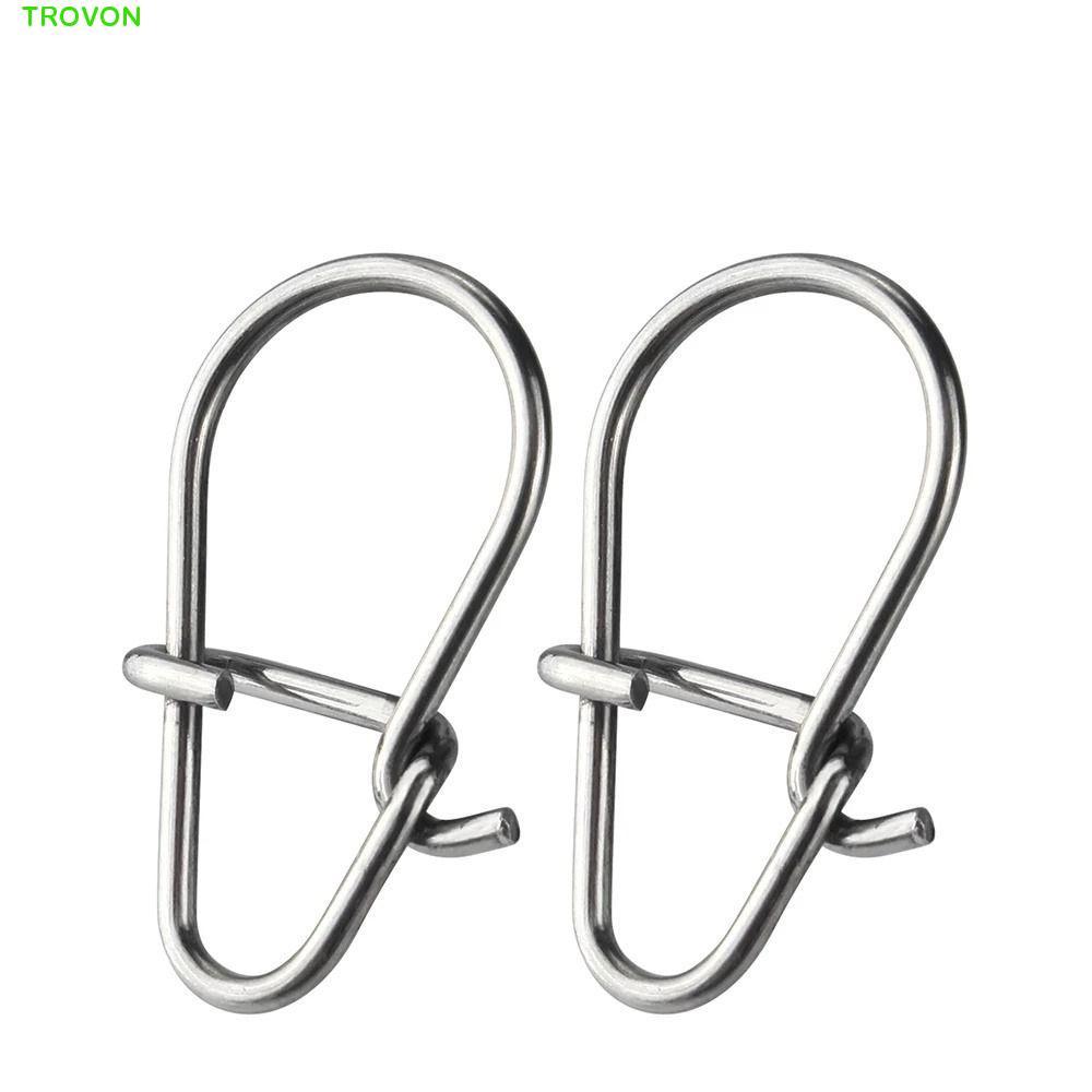 TROVON Mồi Câu Cá Kết Nối Khóa Snap Kết Nối Dụng Cụ Cá Câu Cá Pesca An Toàn 00 # -3 # Câu Cá Móc Sna