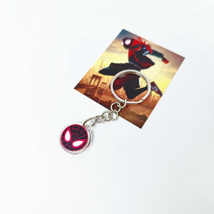 Keychain Gantungan Kunci Akrilik Acrylic Miles and Gwen Couple Spider - MILES 2CM, TANPA TAMBAHAN
