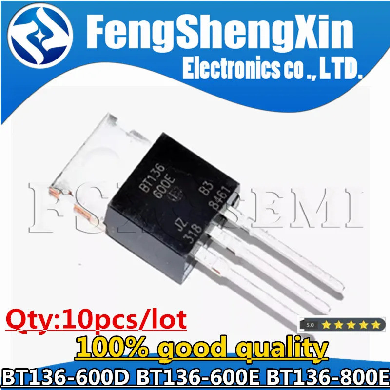 10 chiếc BT136-600D TO220 BT136 600D TO-220 BT136-600 BT136-600E BT136-800E Triacs