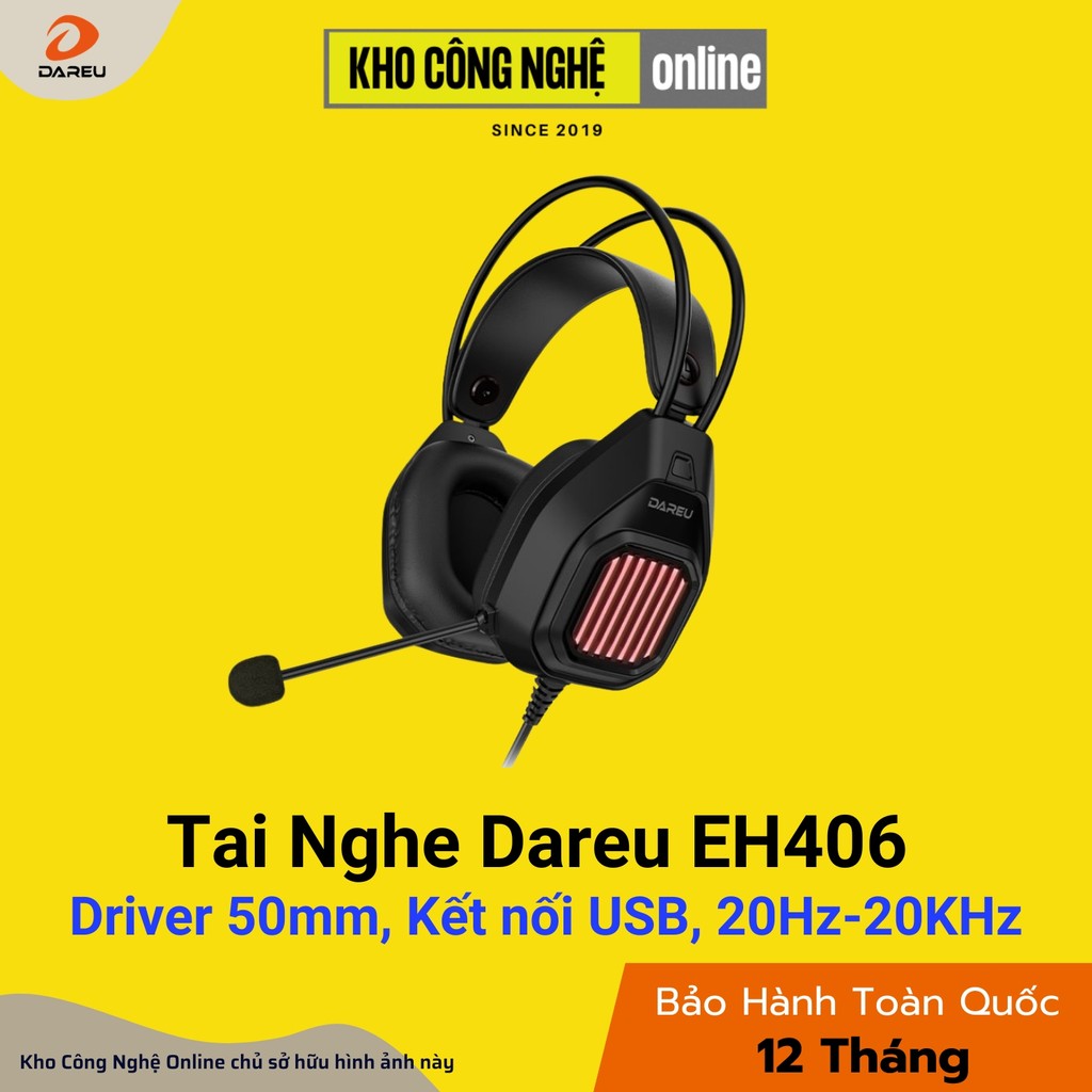 Tai Nghe Gaming Dareu EH406 Multi-LED (Hàng Chính Hãng)