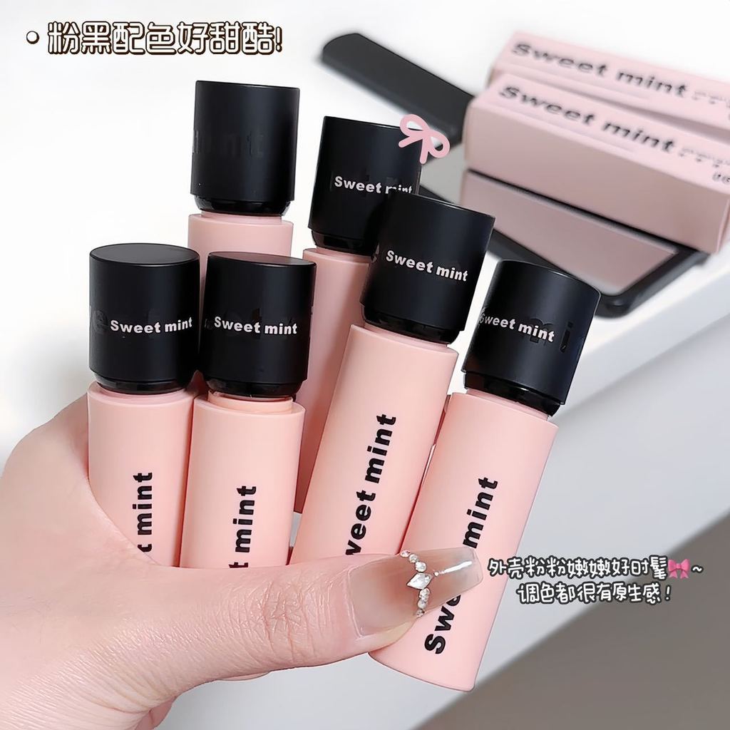 SWEETMINT Silk Mist Lipstick Matte Matte Matte Lipstick Lâu trôi Không phai Làm trắng cốc chống dính