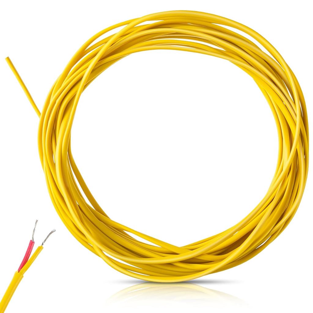 Dây cặp nhiệt điện loại K Awg 24 Solid W. Cách nhiệt PVC để làm cặp nhiệt điện hoặc dây nối dài