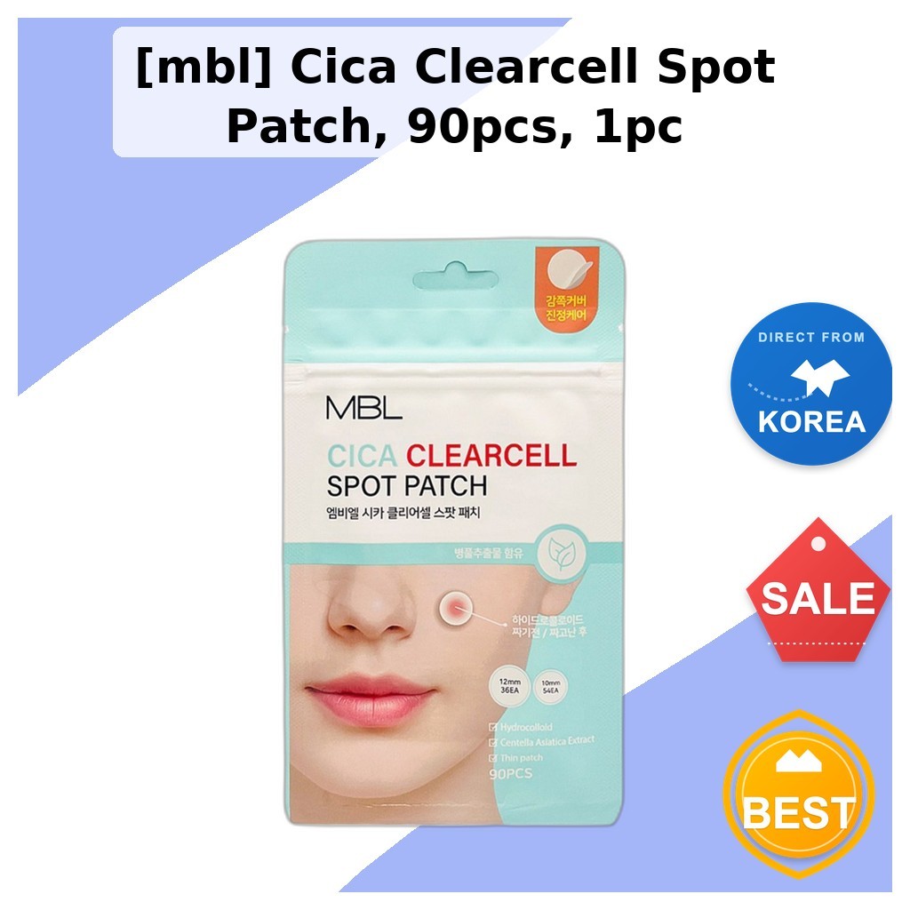 [mbl] Miếng dán điểm Cica Clearcell, 90 chiếc, 1 cái / Miếng dán điểm Hàn Quốc / Kiểm soát vết thâm 