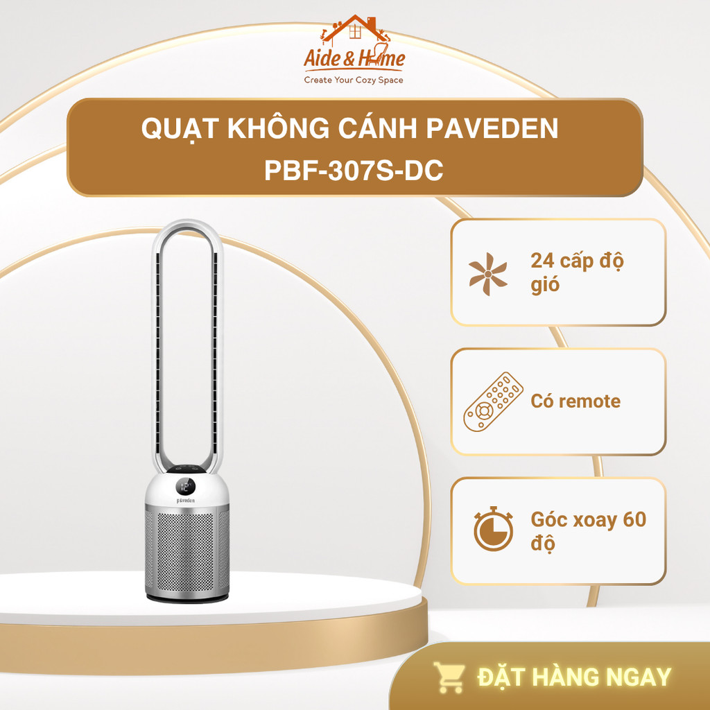 Quạt Không Cánh Paveden PBF-307S-DC