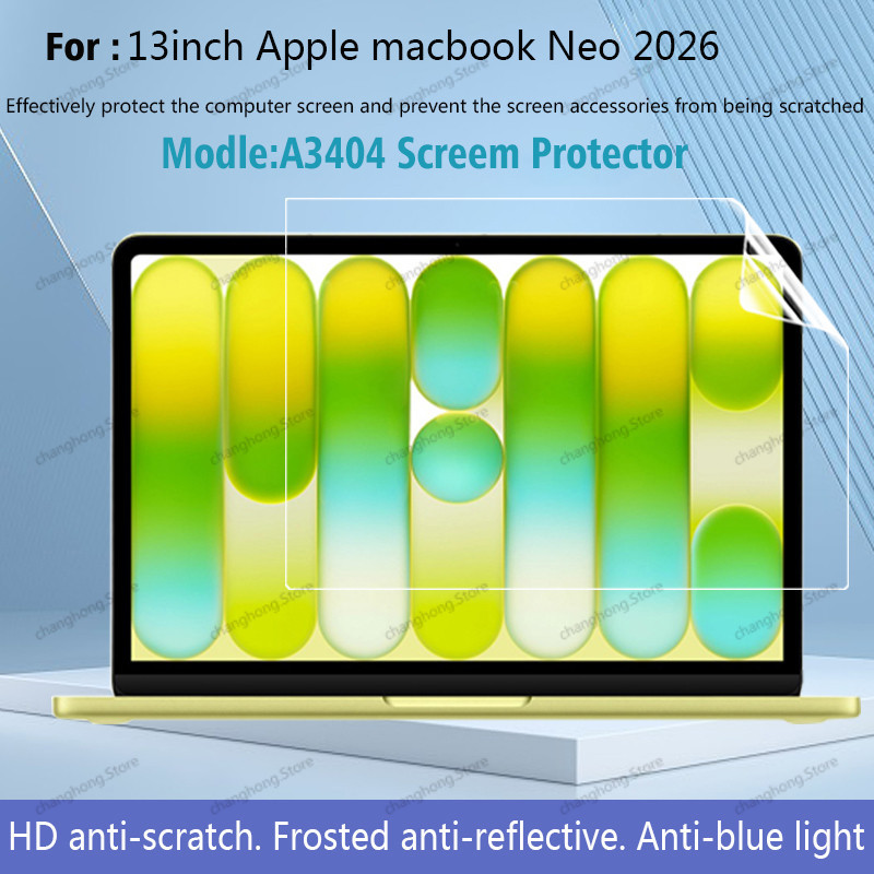 Phim bảo vệ màn hình dạng giấy cho Macbook Neo 13 Inch 2026 A3404 A3405 (A18 Pro) Phim bảo vệ PET mờ