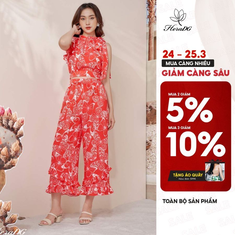 Quần suông bèo gấu HeraDG - STBA012Q