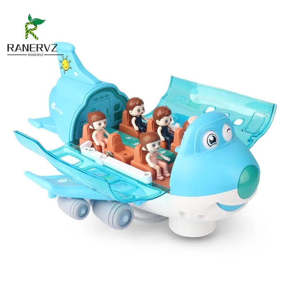 Đèn LED RANERVZ Đồ chơi máy bay âm nhạc, Đồ chơi điện Mô hình máy bay LED bằng nhựa, Âm nhạc máy bay