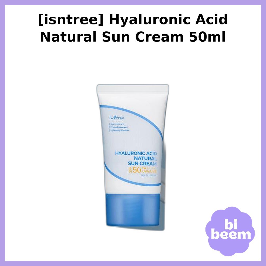 ISNTREE [istree] Kem chống nắng tự nhiên Hyaluronic Acid 50ml / Kem chống nắng Hàn Quốc / Bảo vệ quầ