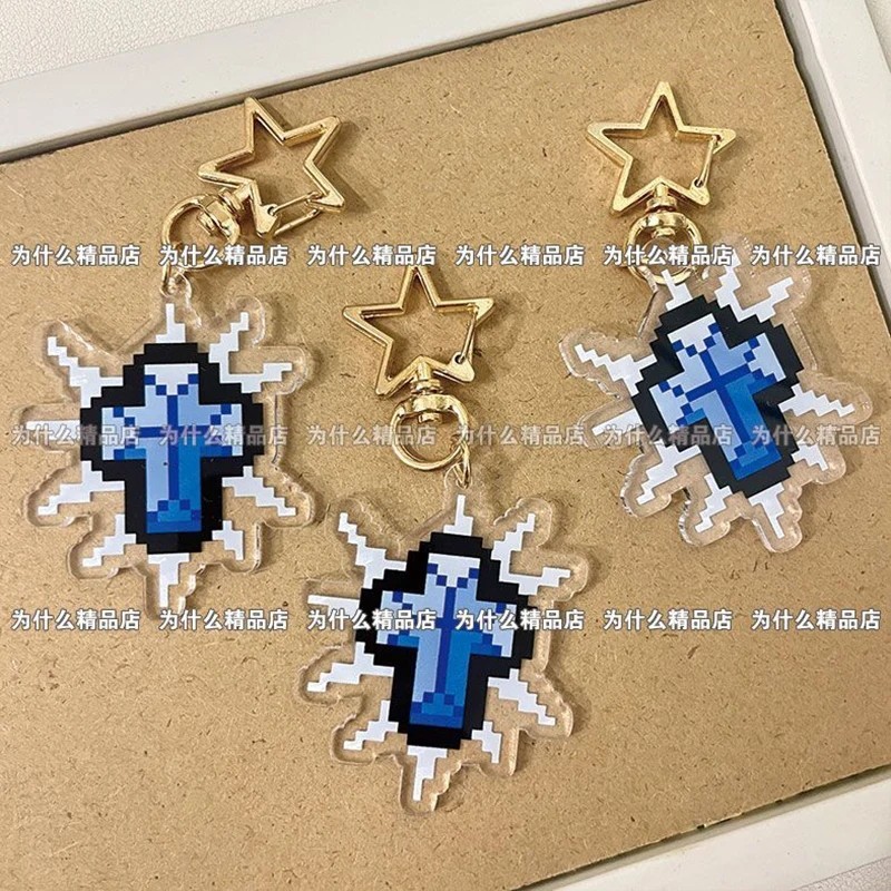Móc khóa Acrylic Game The Binding Of Isaac mô hình Mica treo chìa khóa phụ kiện túi xách trang trí d
