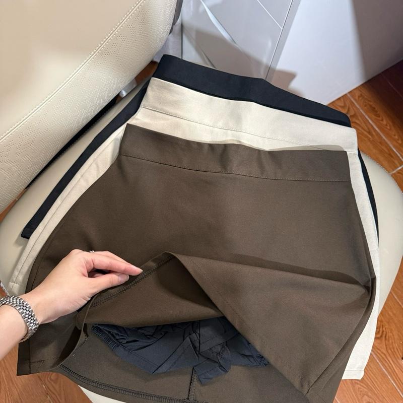 [CV M266 ] Chân váy chữ A vải Kaki Nhật - Có quần bảo hộ bo chun Mùa Hè | BigBuy360 - bigbuy360.vn