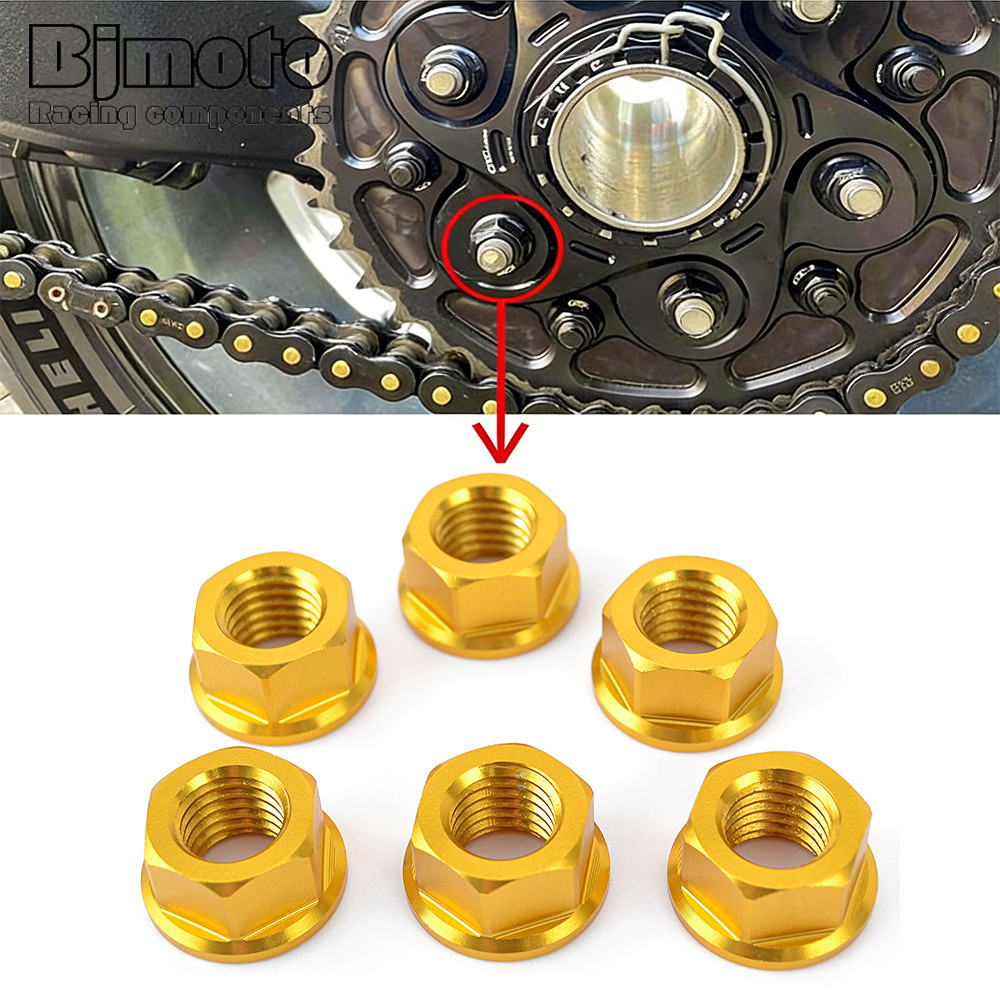 Bánh Sau Bánh Xe Trục Đai Ốc Vít Bánh Xích Cho Ducati 400 748 797 800 848 916 996 998 1100 SCRAMBLER
