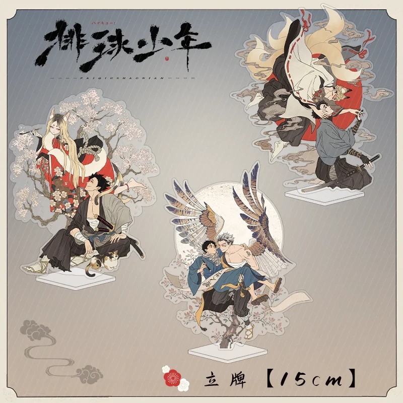 Standee Haikyuu mô hình Acrylic trang trí bàn học Miya Atsumu Sakusa Bokuto Akaashi Kenma Kuroo mica