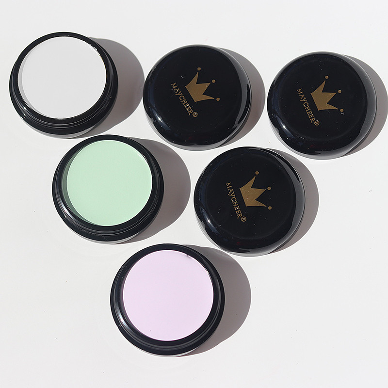 Cosplay Màu Trắng Kem Nền Đen Xanh Tím Halloween Geisha Trang Điểm Ma Cà Rồng Che Khuyết Điểm Highli