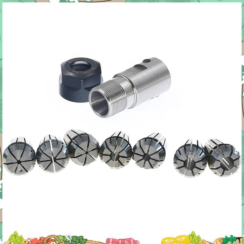 1 Bộ C25 ER20 14mm + 7 Cái 3 -12mm Collet Chuck Động Cơ Trục Nối Dài Thanh Trục Trục Trục Trục Colle