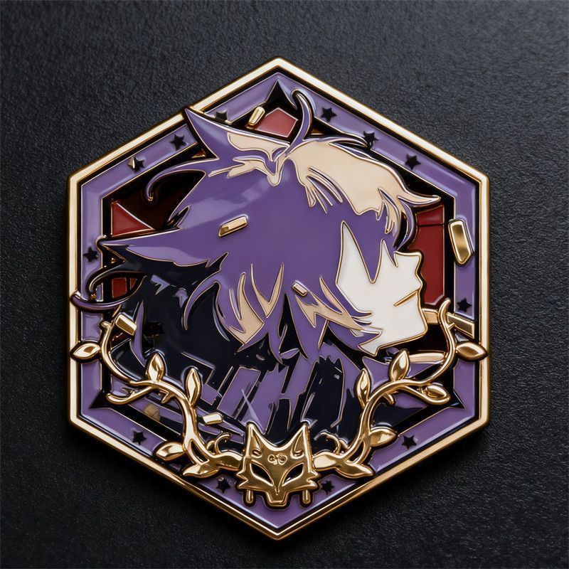 Trâm Lục Giác Huy Hiệu Pin Cho Người Hâm Mộ Arknights Lappland