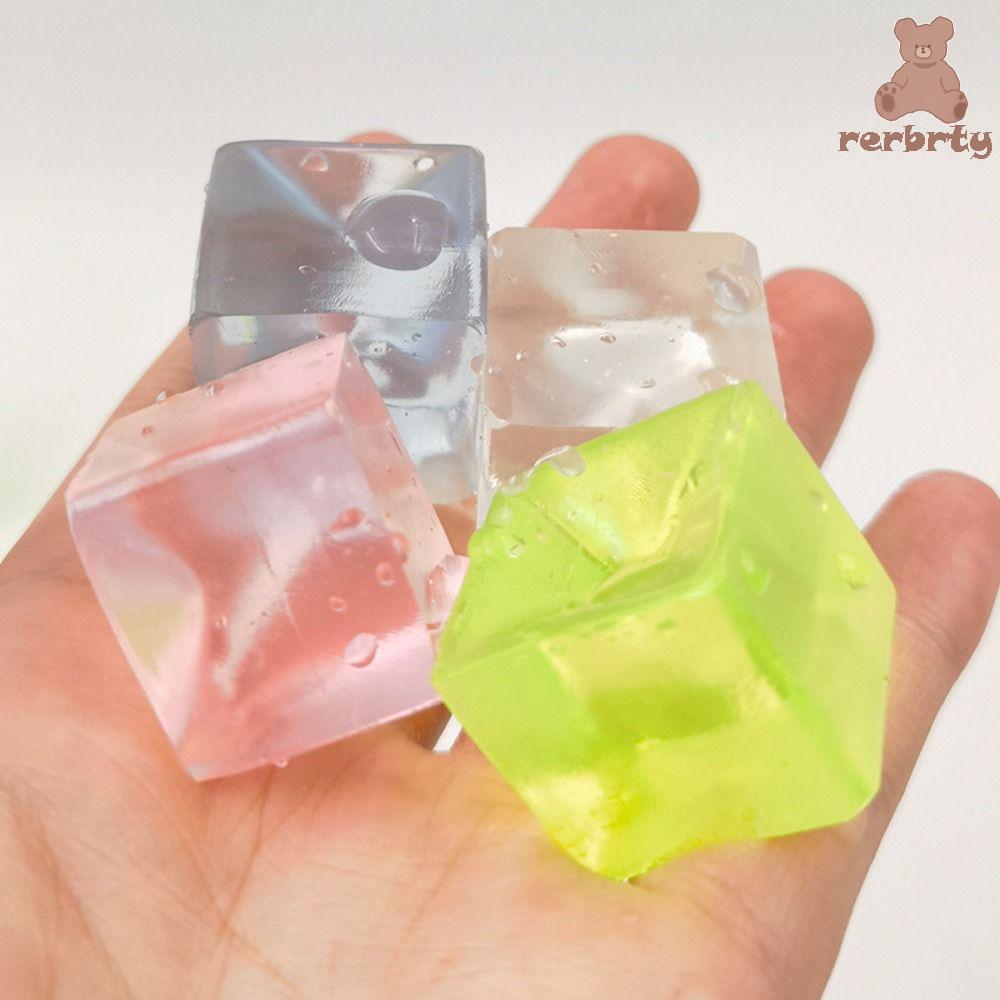RERBRTY Ice Cube Balls Toy, Ice Cube Cat Paw Ice Block Bóp Đồ Chơi, Ins Phim Hoạt Hình Trong Suốt Mi