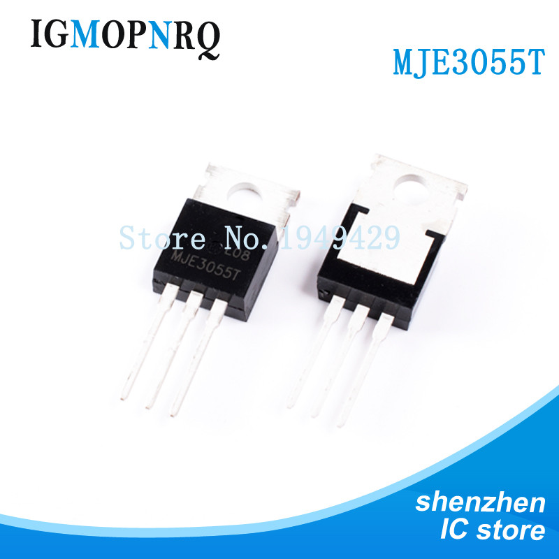 10 CHIẾC MJE3055T MJE3055 TO-220 Bóng bán dẫn nối lưỡng cực (BJT) NPN Gen Pur Switch mới