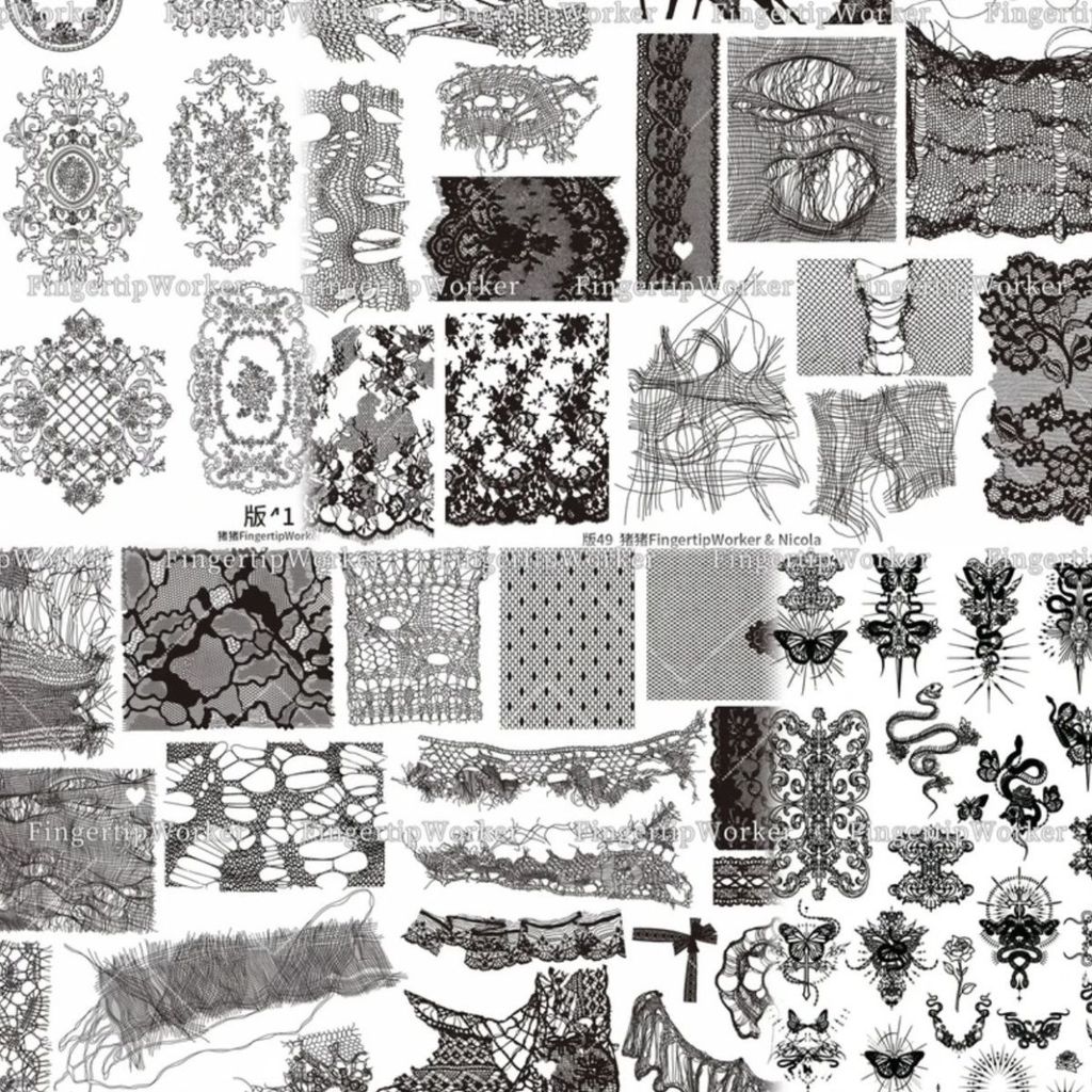 Đầu ngón tayWorker | Pig House 13 Sản Phẩm Mới Chuyển In Tấm Cứng Denim Ren Chuyển Thép