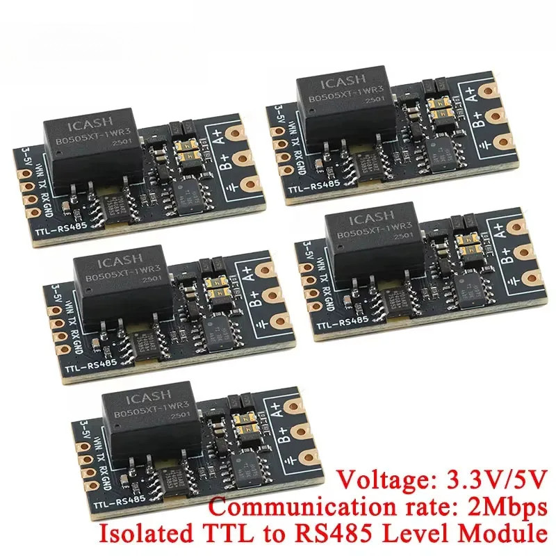 2-4 chiếc Mô-đun bảng cấp TTL sang RS485 cách ly Serial Tự động đảo ngược tốc độ cao 2Mbps Cách ly g