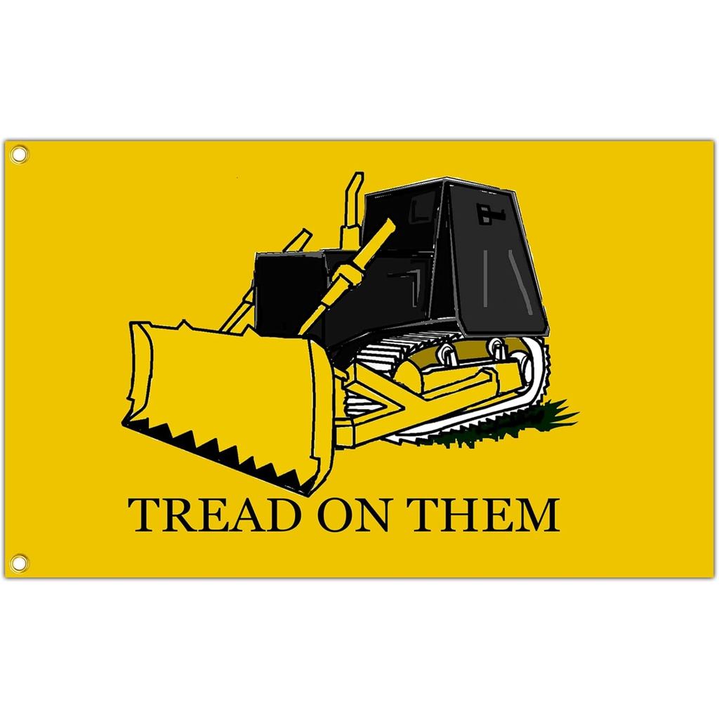 Tread On Them Killdozer Flag 3x5 Cờ Vui Nhộn Cho Phòng Guys Teen Girls Đại Học Ký Túc Xá Phòng Ngủ M