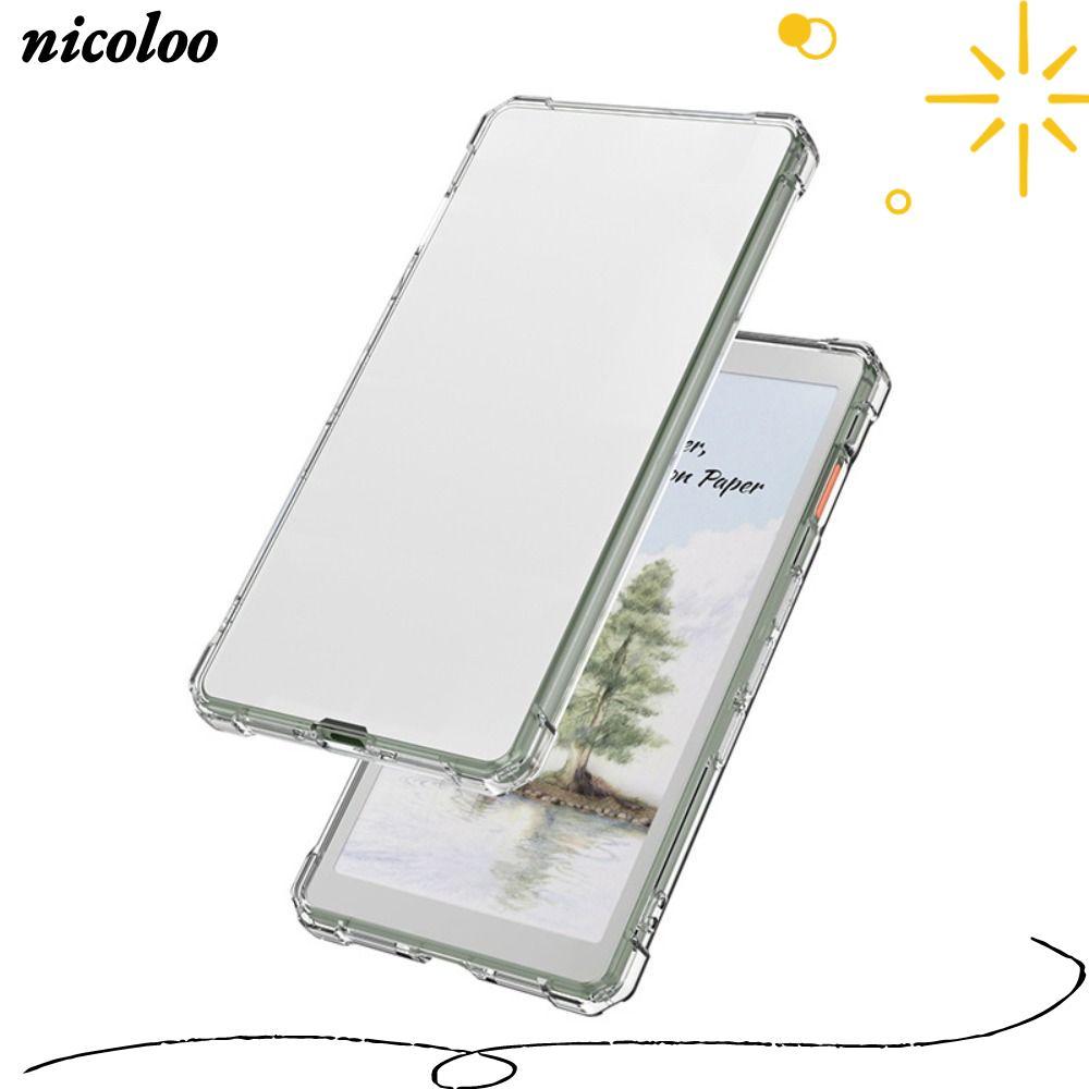 NICOLOO 6.13 "E-Reader, Vỏ bảo vệ túi khí chống rơi, Vỏ lưng trong suốt TPU chống mài mòn cho Viwood