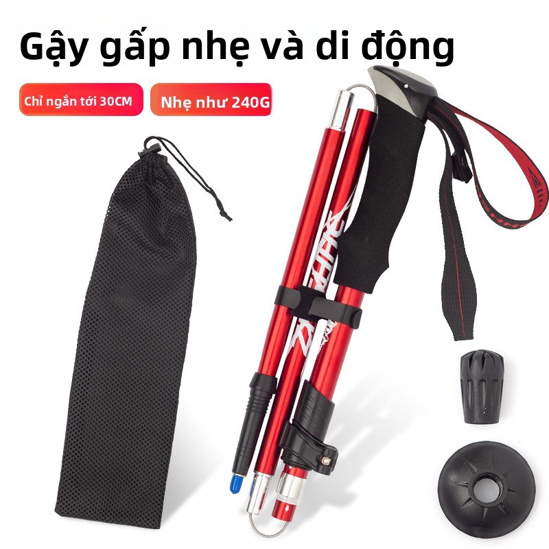 Gậy Treking Hợp Kim Nhôm Thu Gọn Dễ Dàng, Phù Hợp Cho Trekking Và Leo Núi ORH