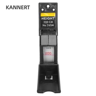 Máy đo chiều cao KANNERT, Thước đo tăng trưởng treo tường 2 mét, dành cho mọi lứa tuổi Máy đo độ sáng hệ mét có thể thu vào màu đen cho gia đình