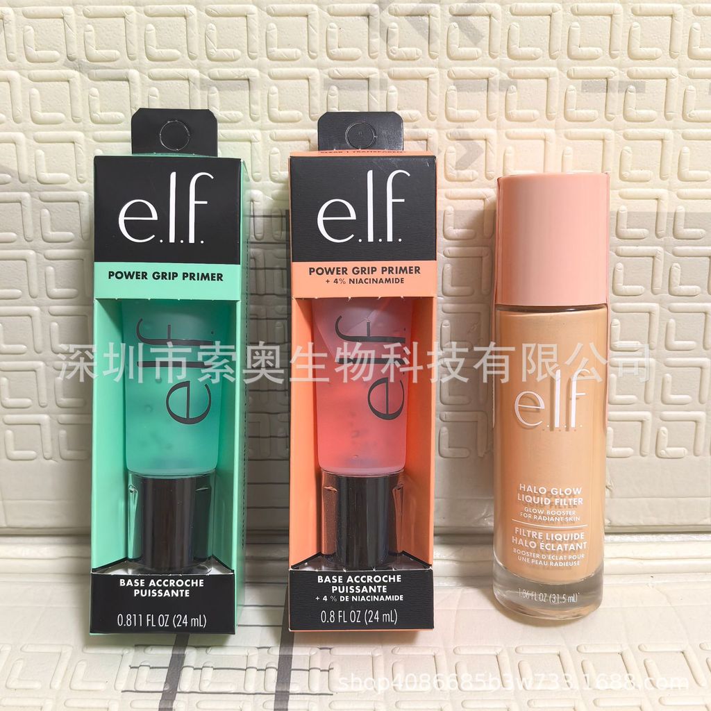 Elf power grip Makeup Primer Gel Even Skin Tone Dưỡng ẩm Primer Isolation Service 3O4U