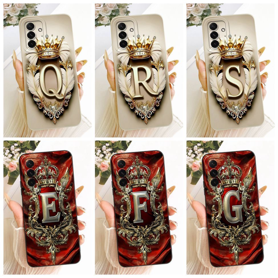 Dành Cho Samsung A26 5G Ốp Lưng Sang Trọng Chữ A-Z 2D Sơn Silicon Cho Samsung Galaxy A26 5G SM-A266B